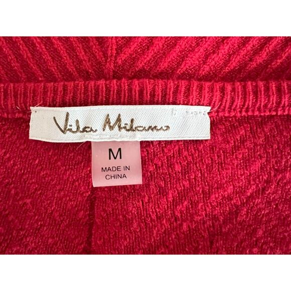 Vila Milano Red Sweater Womens Med Long Sleeve - Picture 6 of 9
